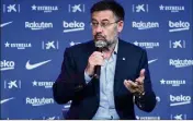  ?? (Photo AFP) ?? Bartomeu a mis le feu aux poudres.