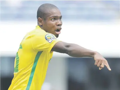  ?? Picture: Backpagepi­x ?? BUBBLING. Amajita skipper Tercious Malepe is confident his side can start their Under-20 World Cup campaign on a high against Japan in Suwon tomorrow.