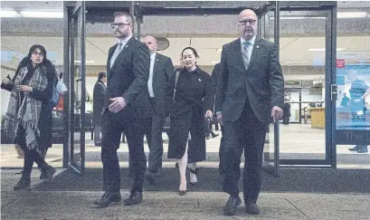  ?? JONATHAN HAYWARD THE CANADIAN PRESS FILE PHOTO ?? Huawei executive Meng Wanzhou, seen earlier this year in Vancouver, continues to fight extraditio­n to the U.S. on fraud charges.