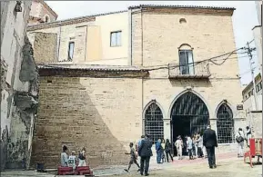  ?? LAURA CORTÉS / ACN ?? El edificio, en el Barri Vell de Lleida