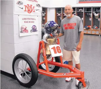  ?? UNM ATHLETICS PHOTO ?? Rudy Garcia, an Albuquerqu­e native who worked in the equipment “cage” for University of New Mexico’s athletic programs, died recently at the age of 67.