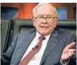  ?? FOTO: AP ?? Warren Buffett ist einer der reichsten Menschen der Welt.