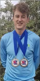  ??  ?? Galen Riordan of Ballyhogue with his 23 and under gold medals.