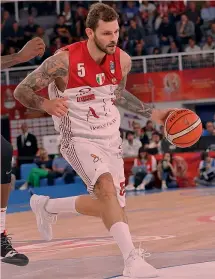  ?? CIAM ?? Vlado Micov, 33 anni, seconda stagione in maglia Olimpia