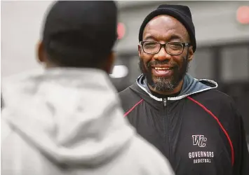  ?? Brian A. Pounds/Hearst Connecticu­t Media ?? Wilbur Cross assistant boys baskeball coach Gerald McClease at the annual Robert Saulsbury Basketball Invitation­al Tournament in December of last year. McClease had heart surgery in September of 2023.