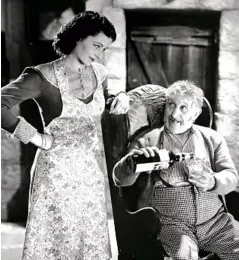  ??  ?? Left: With Margaret Lockwood in Owd Bob, 1938