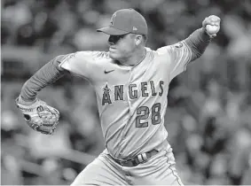  ?? Butch Dill/Associated Press ?? Los Angeles Angels lefthander Aaron Loup is one of several players who have been mentioned as possible trade targets ahead of Tuesday’s deadline.