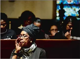  ?? SARAH GORDON/THE DAY ?? St. James Episcopal Church in New London hosted an event honoring the 50th anniversar­y of the death of Dr. Martin Luther King Jr. in 2018.