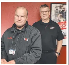  ?? Kevin Farmer ?? Murray Campbell (left) loves working at Country Range Farming supported by Help Training and Employment’s Joe Casey. Picture: