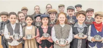  ??  ?? Stage show The workhouse children set to star in the Oliver! production