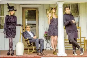  ?? STEVE WILKIE CBC ?? The cast of “Schitt’s Creek”: Catherine O’hara (Moira Rose), Eugene Levy (Johnny Rose), Annie Murphy (Alexis Rose) and Dan Levy (David Rose).