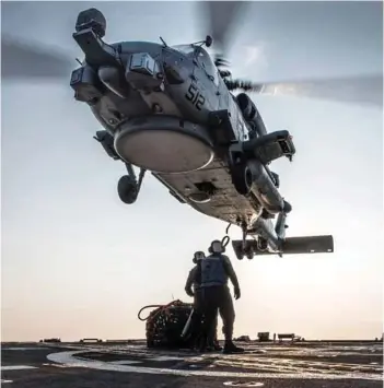  ??  ?? (Top) Boeing P8-I; (Above) Lockheed Martin MH-60R Sea Hawk