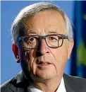  ?? PHOTO: REUTERS ?? European Commission president Jean-Claude Juncker wants deals with New Zealand and Australia within two years.