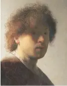  ??  ?? Uno de los primeros autorretra­tos (1628) de los tantos que Rembrandt ejecutó.