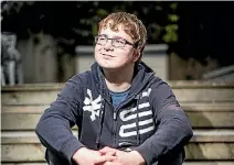  ?? PHOTO: ROBERT KITCHIN/FAIRFAX NZ ?? Newlands College student Finn Lewis has won a national spelling competitio­n programme despite a stutter.