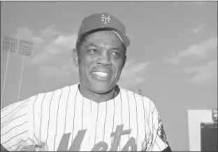  ?? AP PHOTO ?? NEW YORK METS INFIELDER-OUTFIELDER Willie Mays on May 12, 1972.