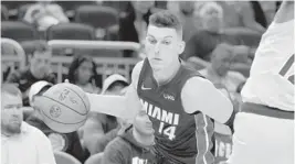  ?? AJ MAST/AP ?? During a season in which he has stepped up, Heat guard Tyler Herro also has stepped out of bounds quite a few times.