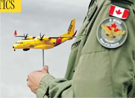  ?? LUKE HENDRY / BELLEVILLE INTELLIGEN­CER / POSTMEDIA NETWORK FILES ?? The Royal Canadian Air Force’s new search-and-rescue aircraft will be painted in tactical grey rather than their traditiona­l yellow.