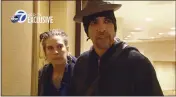  ?? KGO-TV ?? This file photo from video shows Derick Ion Almena, right, and Micah Allison, the couple who operated the Ghost Ship warehouse in Oakland at an Oakland courthouse.