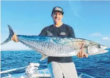  ??  ?? Steve Ward was one of many Gold Coasters who scored one of the big Spanish mackerel around at the moment.