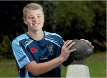  ?? MARION VAN DIJK/STUFF ?? Anton Segner has come a long way since he arrived at Nelson College last year with the aim of improving his rugby and making the first XV.