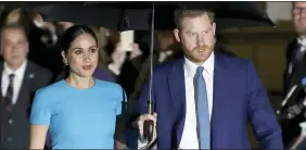  ??  ?? Prince Harry and his wife, Meghan