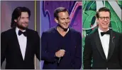  ?? KEVIN WINTER/ANGELA WEISS — AFP/GETTY IMAGES ?? Jason Bateman, Will Arnett and Sean Hayes are taking their popular podcast “SmartLess” to SiriusXM.