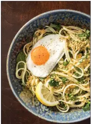  ??  ?? Lemony Linguine Bowl
(Courtesy of America’s Test Kitchen)