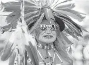  ?? Jose Luis Magana / Associated Press ?? A member of the Lakota Tribe dances outside the White House during a rally against Energy Transfer Partners’ Dakota Access pipeline.