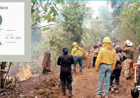  ?? ?? AVANCE. Este domingo las autoridade­s reportaron que se logró sofocar 23 incendios en 11 municipios del Edomex.