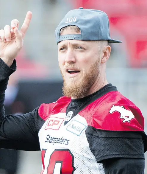  ?? RYAN REMIORZ / THE CANADIAN PRESS ?? Calgary Stampeders quarterbac­k Bo Levi Mitchell is the CFL’s reigning most outstandin­g player.