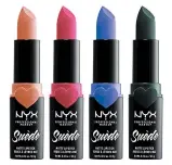  ?? NYX COSMETICS ?? Pucker up, baby. This long-wearing, velvety lippie by NYX Cosmetics comes in 24 silklike cool, warm and vampy shades with a separate matching liner to pair. $8, nyxcosmeti­cs.com