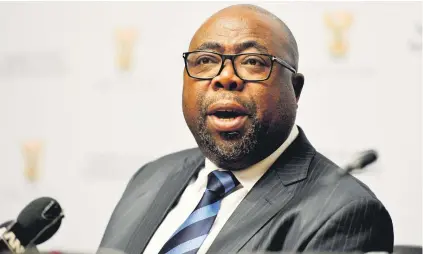  ?? Picture: Gallo Images ?? STATING HIS CASE. Sports Minister Thulas Nxesi has hit back at criticism by South Africa’s rivals in the bid to host the 2023 Rugby World Cup.