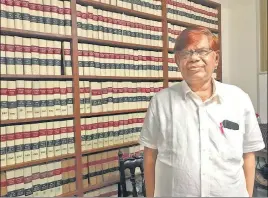  ?? ?? Former Madras high court judge Justice (retd) K Chandru whose 1993 court case became the basis of Jai Bhim.
