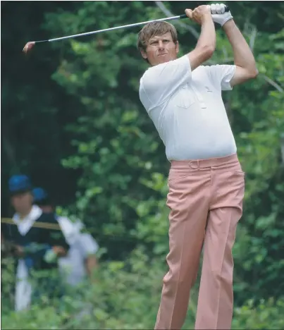  ?? — GETTY IMAGES FILES ?? Former British golfer Peter Oosterhuis, 67, and now CBS golf analyst, seen in action in1986, has been diagnosed with Alzheimer’s disease.