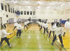  ?? Pickering colege photograph ?? Fencing at Pickering College.