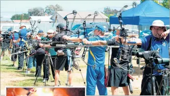  ??  ?? ON TARGET: Archery, bowls and darts are part of the Twilight competitio­n at February’s Masters Games.