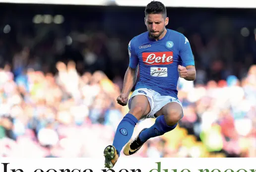  ??  ?? Goleador Mertens ha già fatto sei gol, 4 in più rispetto all’inizio dell’anno scorso