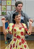  ?? EMMA JAMES/FAIRFAX NZ ?? Dance teacher Colleen Ryan and Joel Armstrong demonstrat­e their rock ‘n’ roll skills.