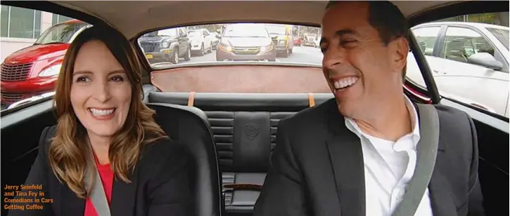  ??  ?? Jerry Seinfeld and Tina Fey in Comedians in Cars Getting Coffee