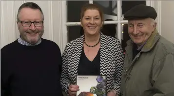  ??  ?? Paul Gorry, Siobhan Geoghegan and Donald McDonald at the launch of the County Wicklow Heritage Plan and three heritage trails for west Wicklow.