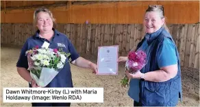  ?? (Image: Wenlo RDA) ?? Dawn Whitmore-Kirby (L) with Maria Holdaway