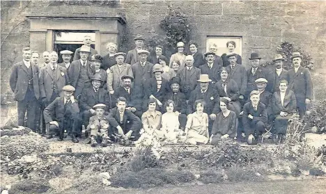  ??  ?? Archive The Newton family and friends pictured at the Leroch in the 1890s
