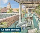  ?? ?? La Table du Souk
Rates at La Sultana Marrakech start from £350 per night for a Riad Room, lasultanah­otels.com. For more info visitmoroc­co.com/en