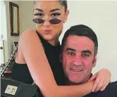  ?? INSTAGRAM ?? Julia Janeiro junto a su padre Jesulín de Ubrique en una imagen subida a sus redes