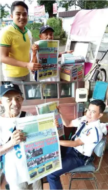  ??  ?? The hardworkin­g Honorio Caisic makes it sure that subscriber­s of the Mindanao Examiner Regional Newspaper in Kidapawan City in North Cotabato get their favorite newspaper on time. (Rhoderick Beñez)