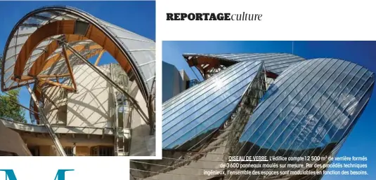 Fondation Louis Vuitton - L'oiseau de verre de Bernard Arnault et Frank  Gehry