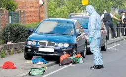  ?? Picture: GRANT FALVEY/LNP ?? Forensics officer at the scene of yesterday’s attack in Eltham