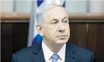  ?? ODED BALILTY/AFP/GETTY IMAGES ?? Prime Minister Benjamin Netanyahu says Israel will not allow its soldiers to be ‘hauled’ before the Internatio­nal Criminal Court.