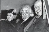  ??  ?? Einstein is seen seated between his friends sticking his tounge out after celebratin­g his birthday.